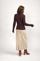 Knewe 2031 Luxe Sweater | Chocolate/Black