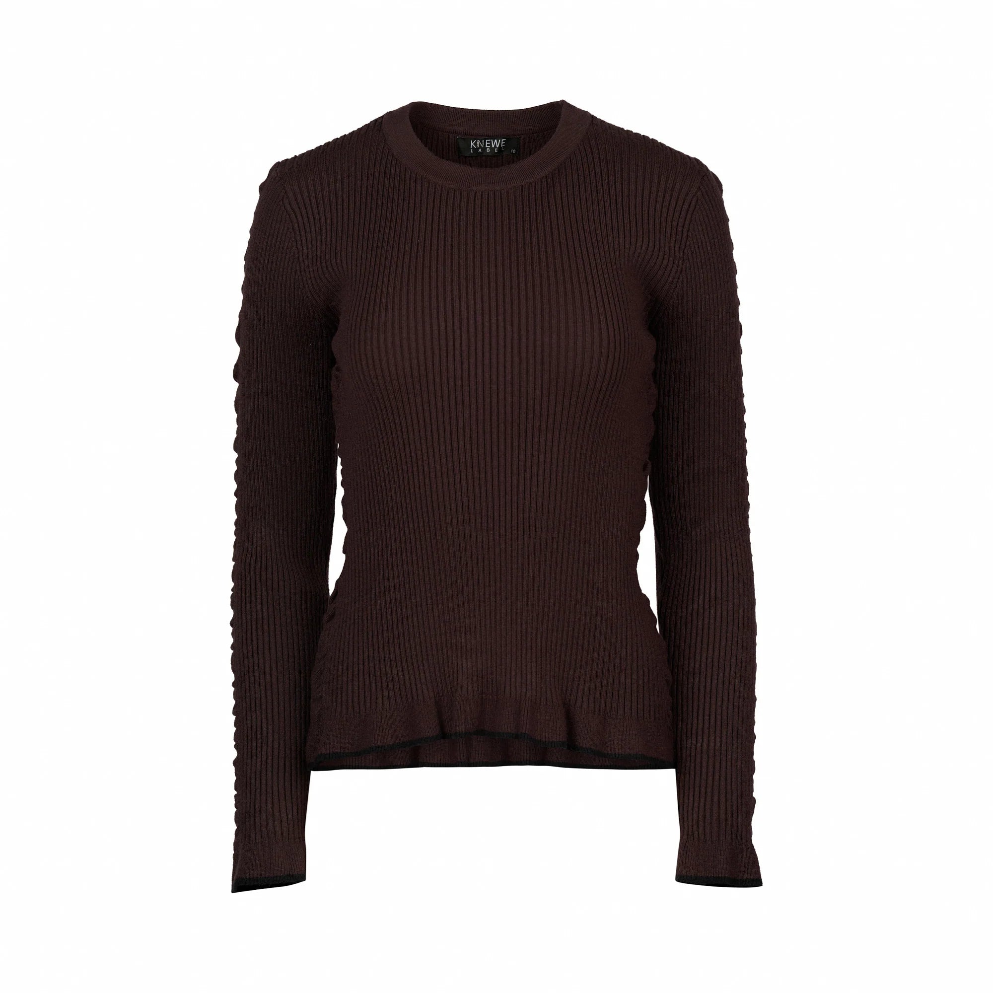 Knewe 2031 Luxe Sweater | Chocolate/Black