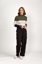 Knewe 2036 Cruze Sweater | Hunter/Oat/Blk