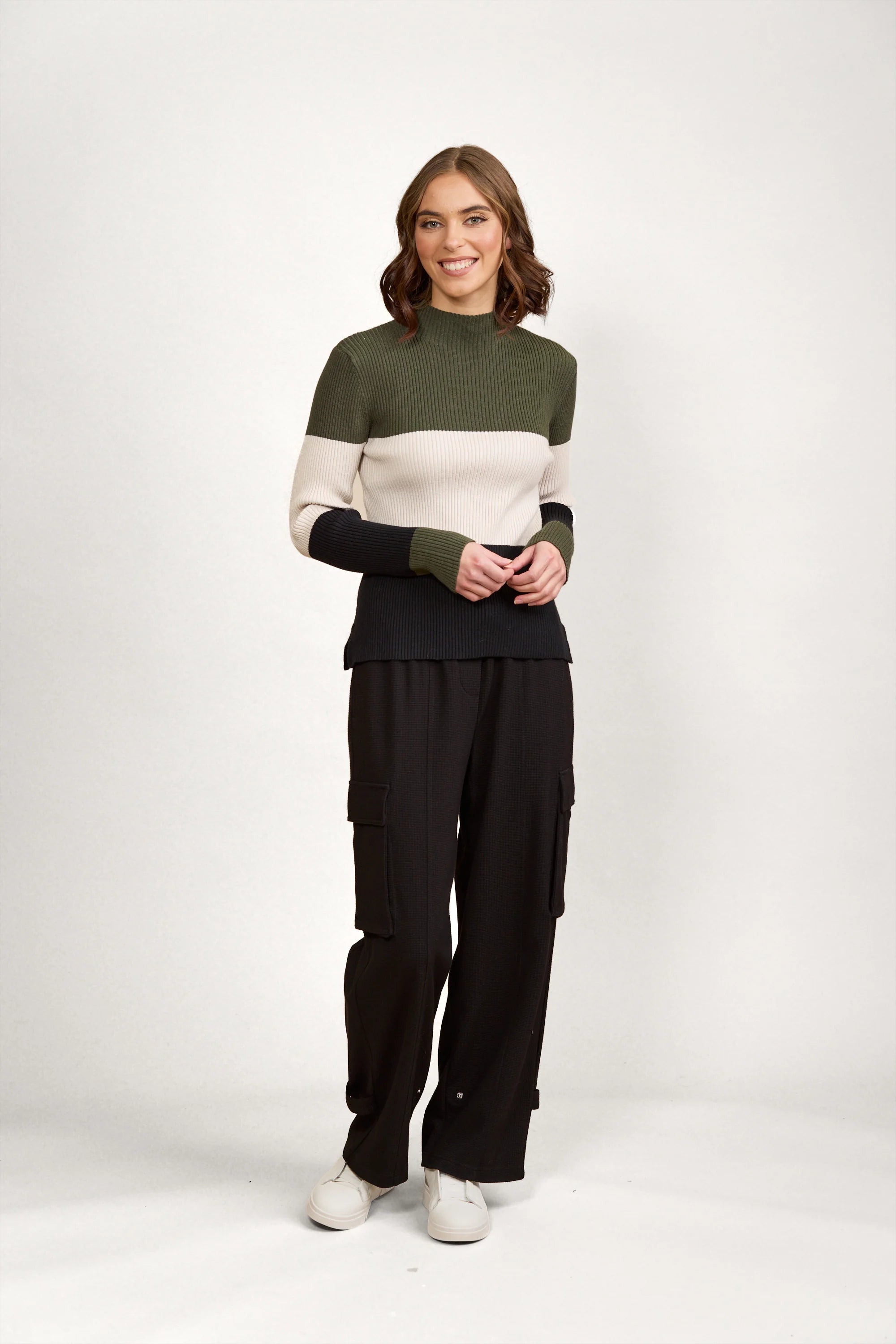 Knewe 2036 Cruze Sweater | Hunter/Oat/Blk