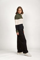 Knewe 2036 Cruze Sweater | Hunter/Oat/Blk