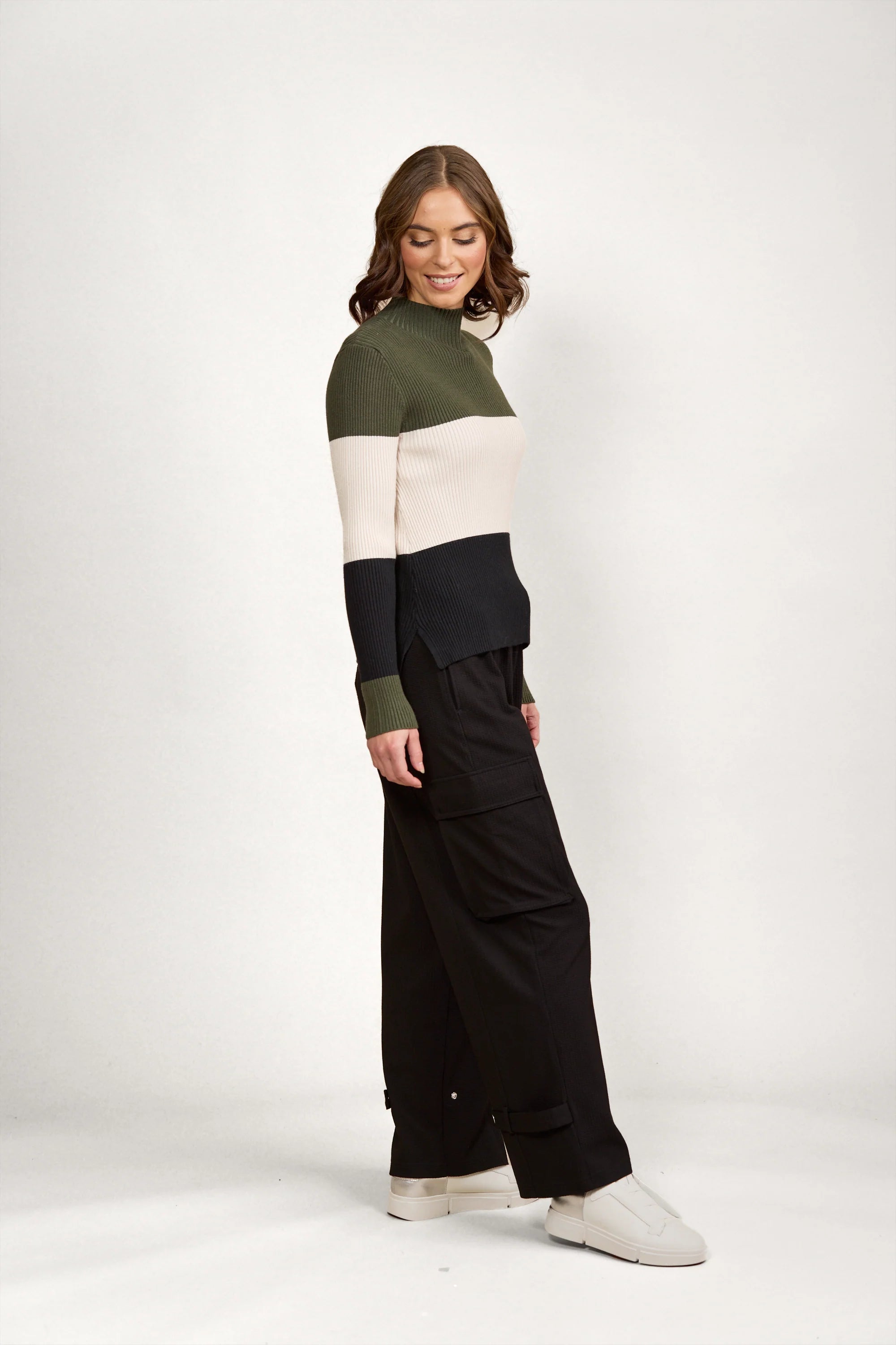 Knewe 2036 Cruze Sweater | Hunter/Oat/Blk