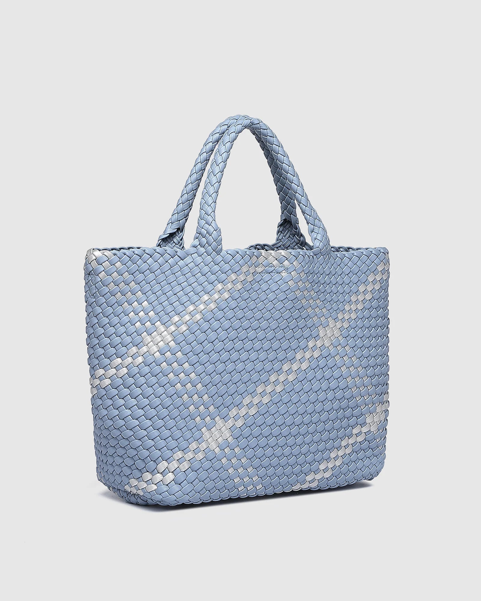 Louenhide Cruiser Woven Tote Bag | Chambray/Silver