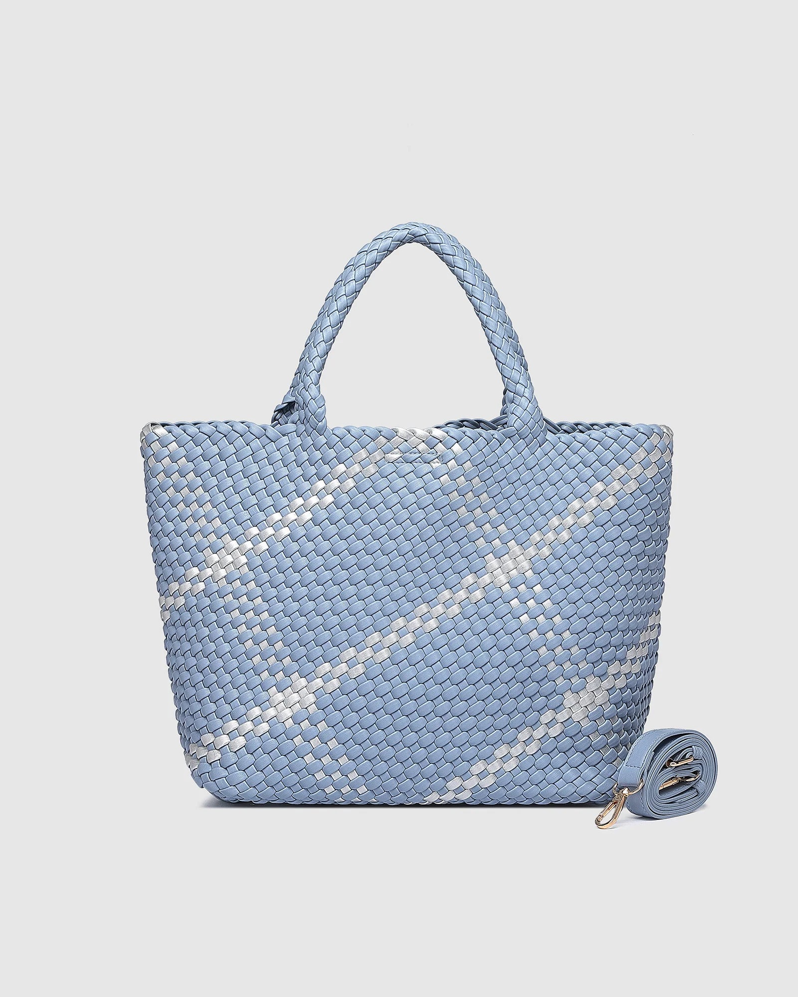 Louenhide Cruiser Woven Tote Bag | Chambray/Silver