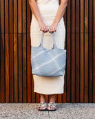 Louenhide Cruiser Woven Tote Bag | Chambray/Silver