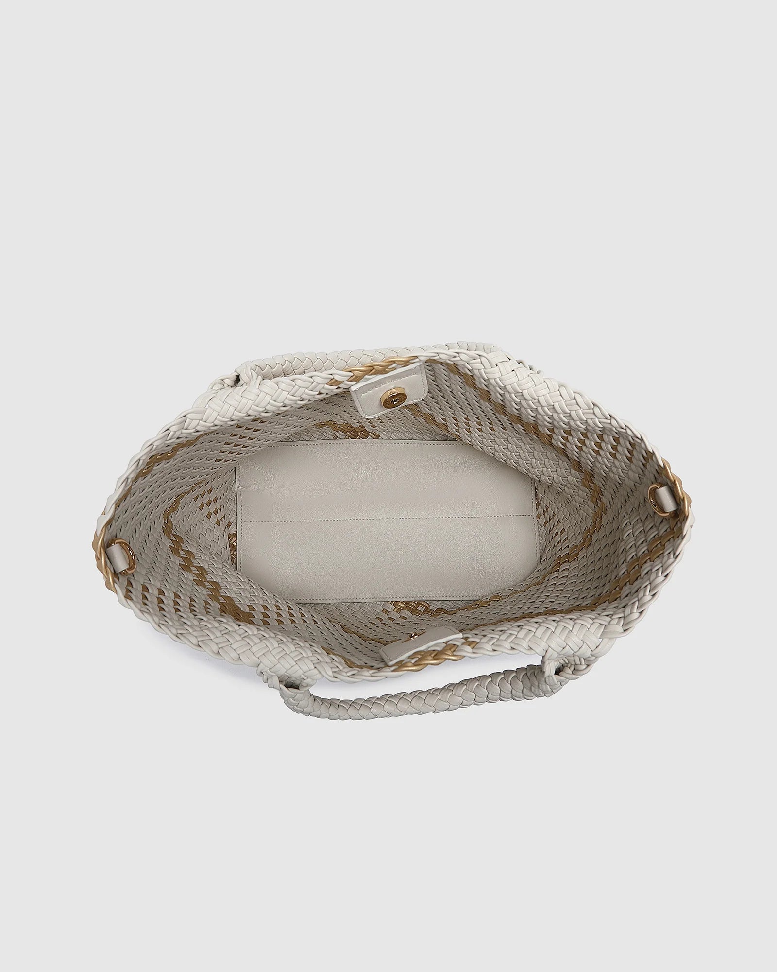 Louenhide Cruiser Woven Tote Bag | Vanilla/Gold