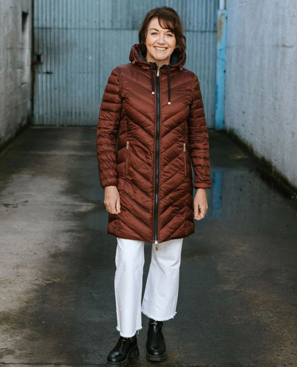 Moke Arnie Reversible Coat | Black/Cabernet