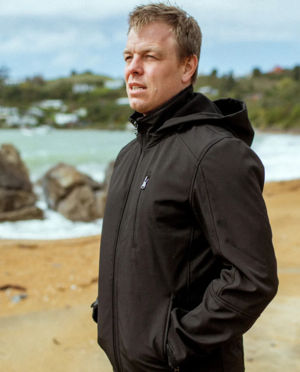 Moke Blair Men's Softshell Jacket | Black