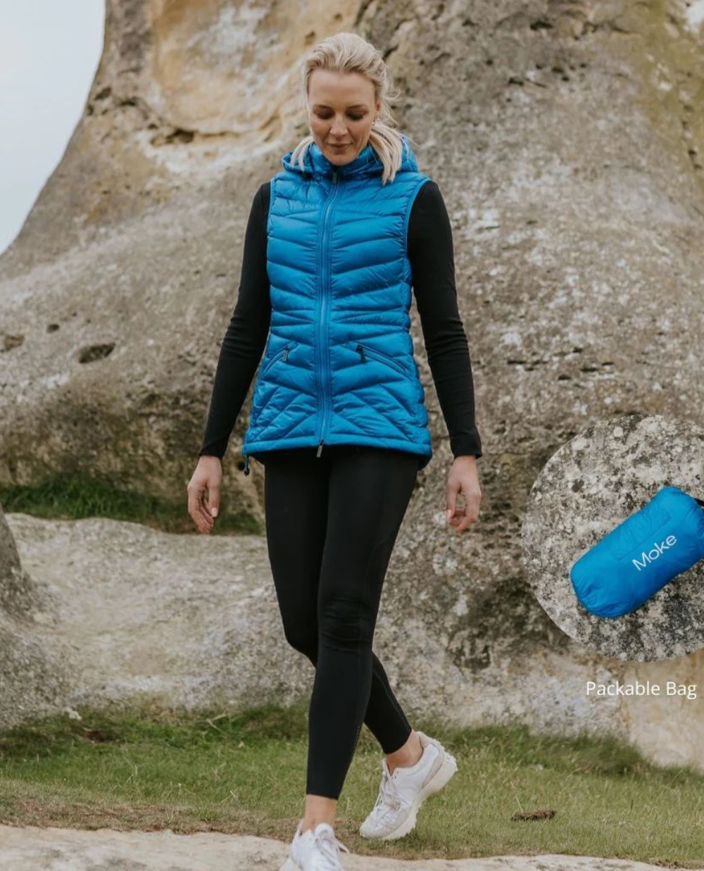 Moke Mary Claire Women's Vest | Imperial Blue