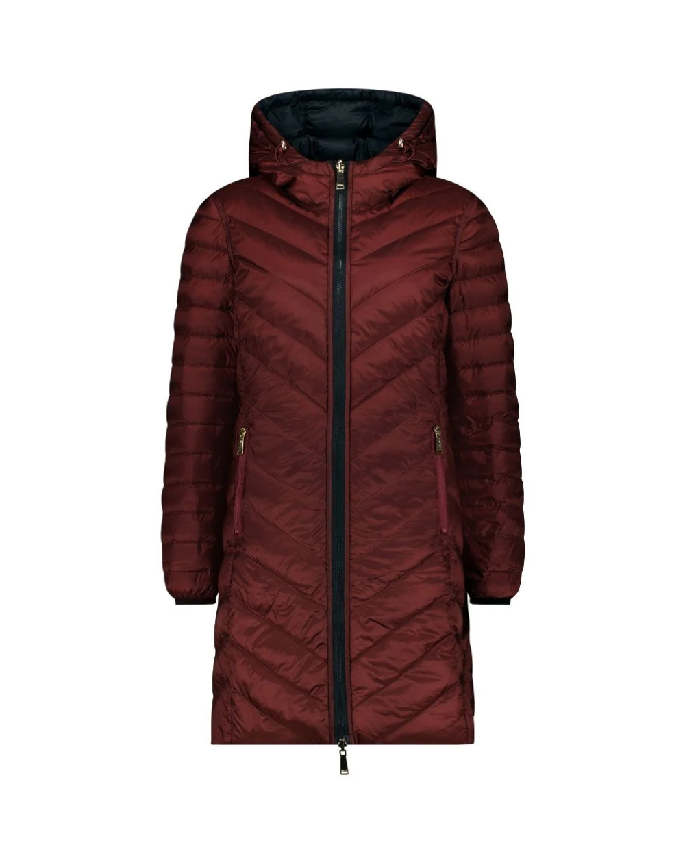 Moke Arnie Reversible Coat | Black/Cabernet