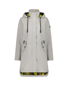 Moke Billie Rain Coat | Ice Crystal with Big Cat Blur