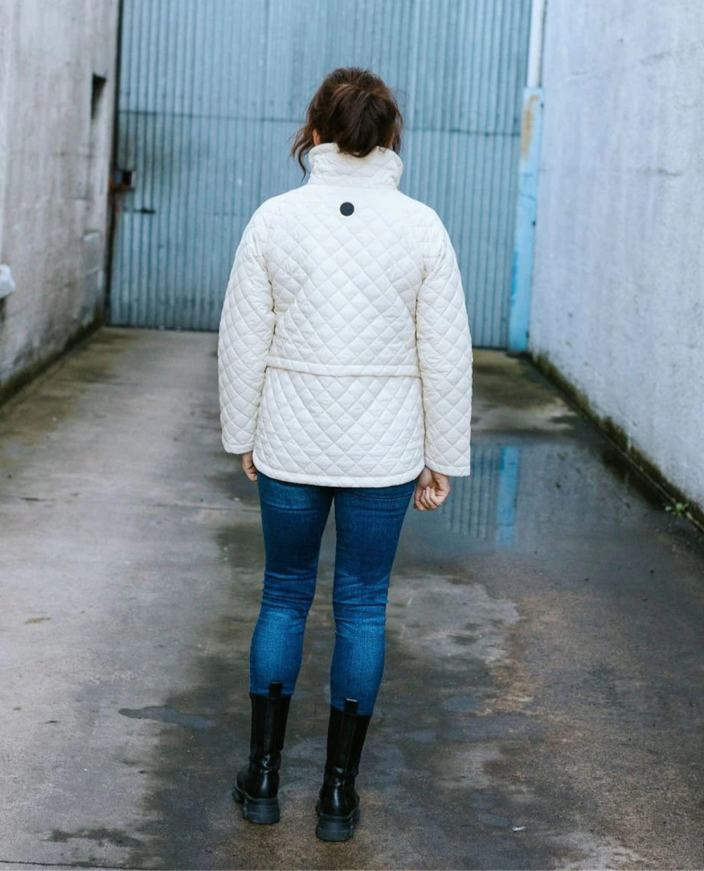Moke Melissa Women's Quilt Jacket | Cream
