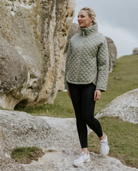 Moke Melissa Women's Quilt Jacket | Green Tea
