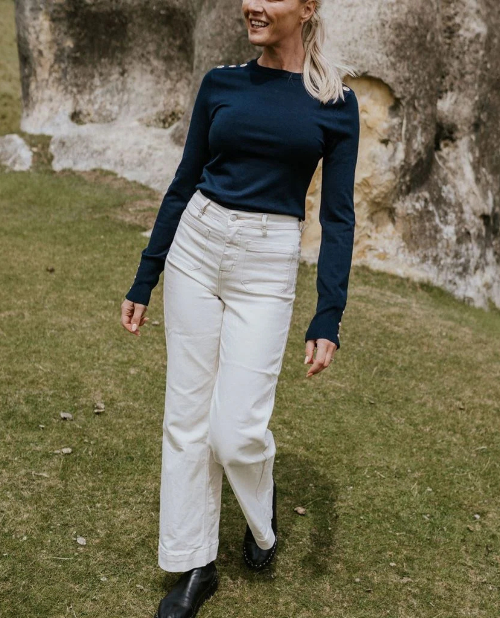 Moke Nicki Women's Sweater | French Navy