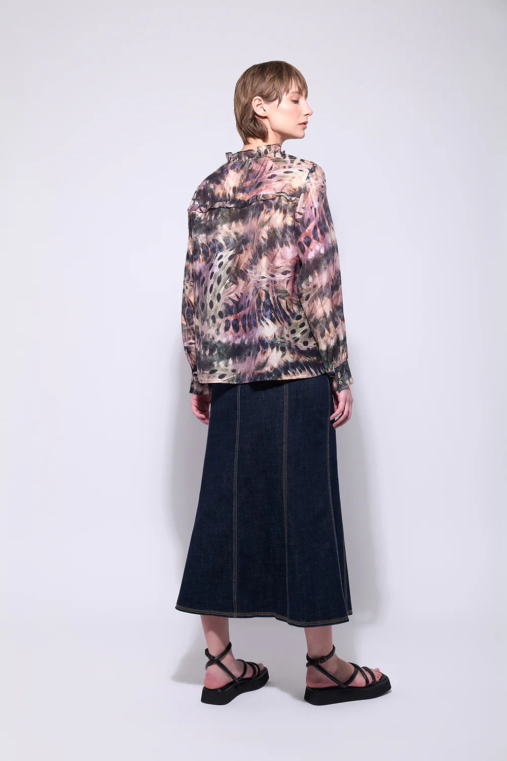 Neris Ida Skirt | Indigo