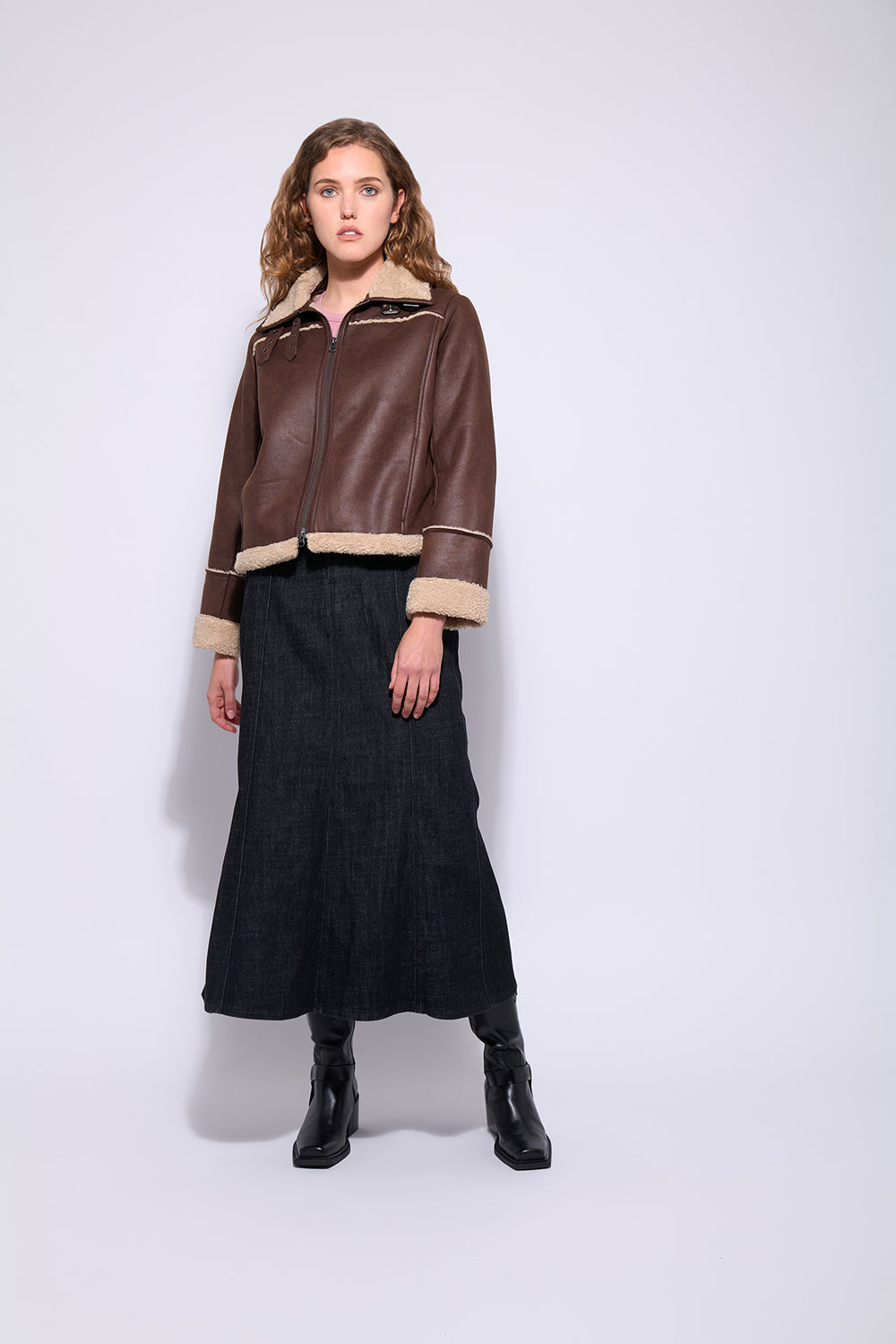 Neris Ida Skirt | Black Wash
