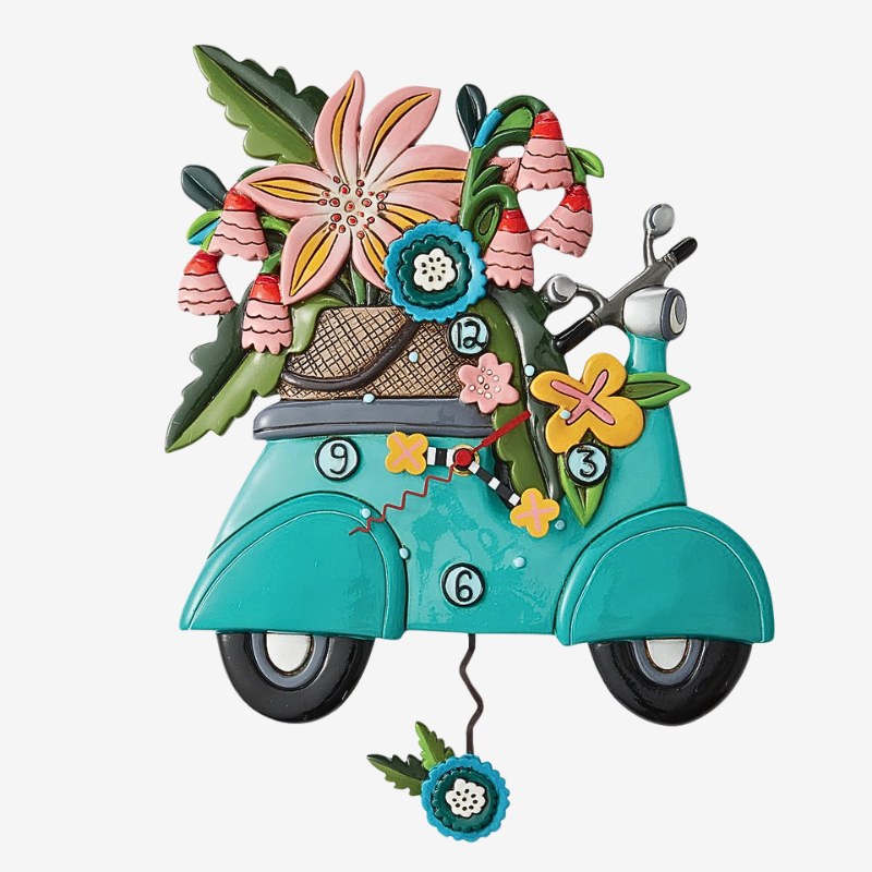 Scoot-In Through Life Clock