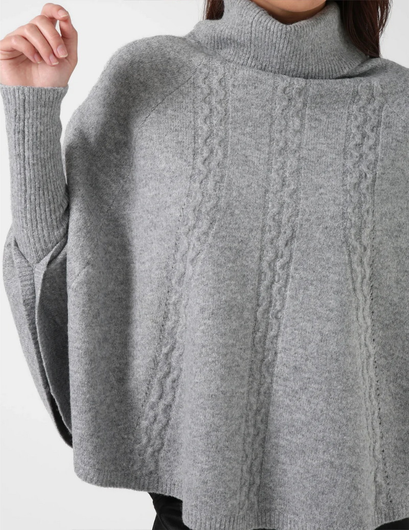 Stella + Gemma Joey Poncho | One Size-Grey
