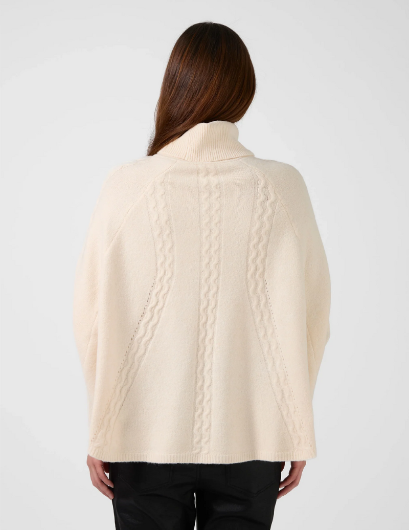 Stella + Gemma Joey Poncho | One Size-Milk