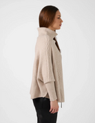 Stella + Gemma Joey Poncho | One Size-Tan