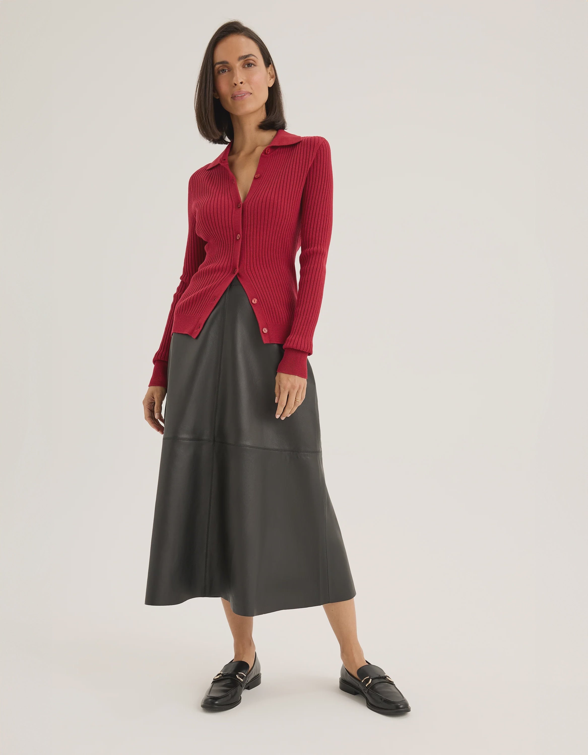 Yarra Trail Maple Cardi | Scarlet