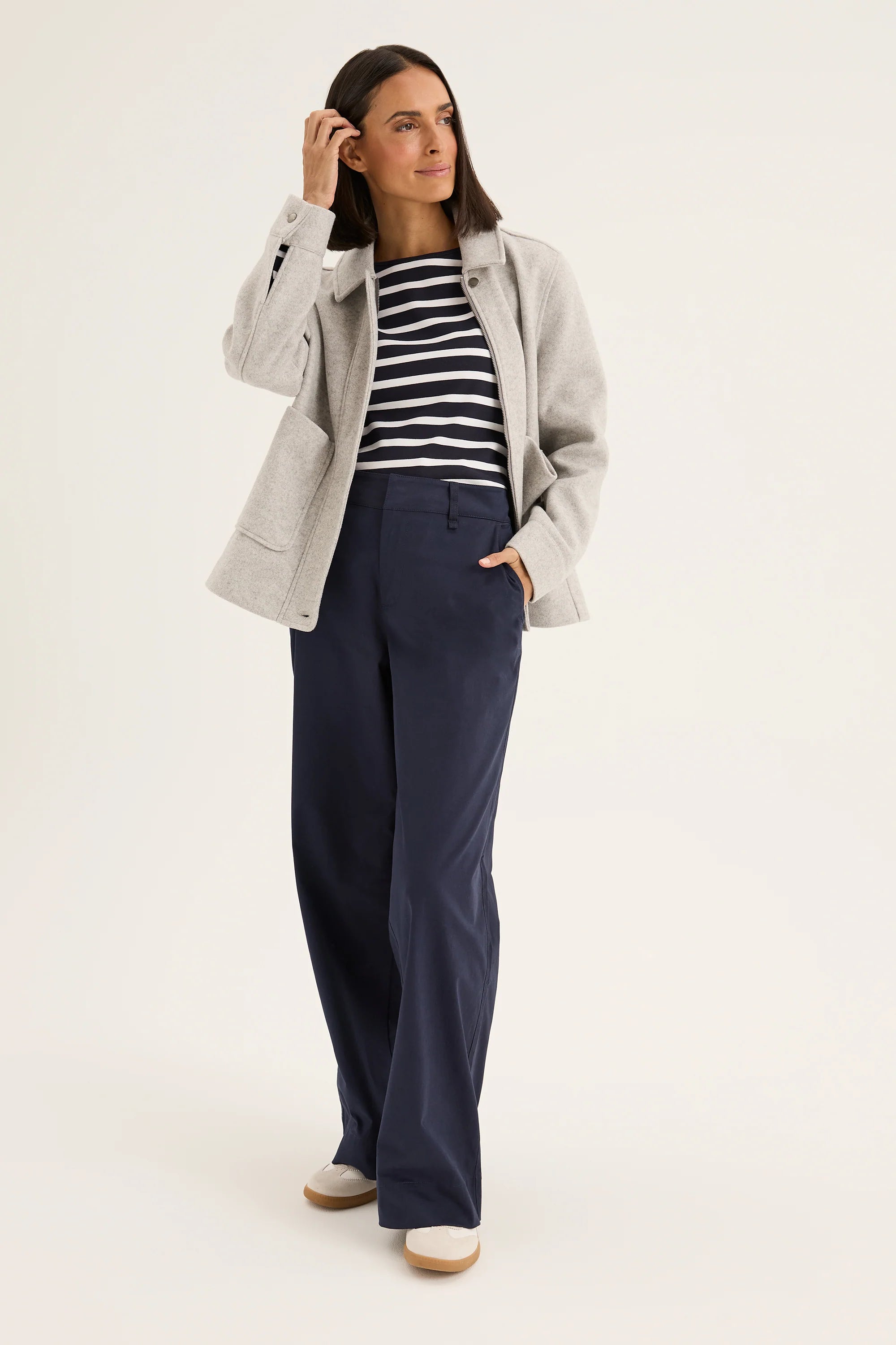 Yarra Trail Accent Jacket | Silver Marle