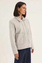 Yarra Trail Accent Jacket | Silver Marle
