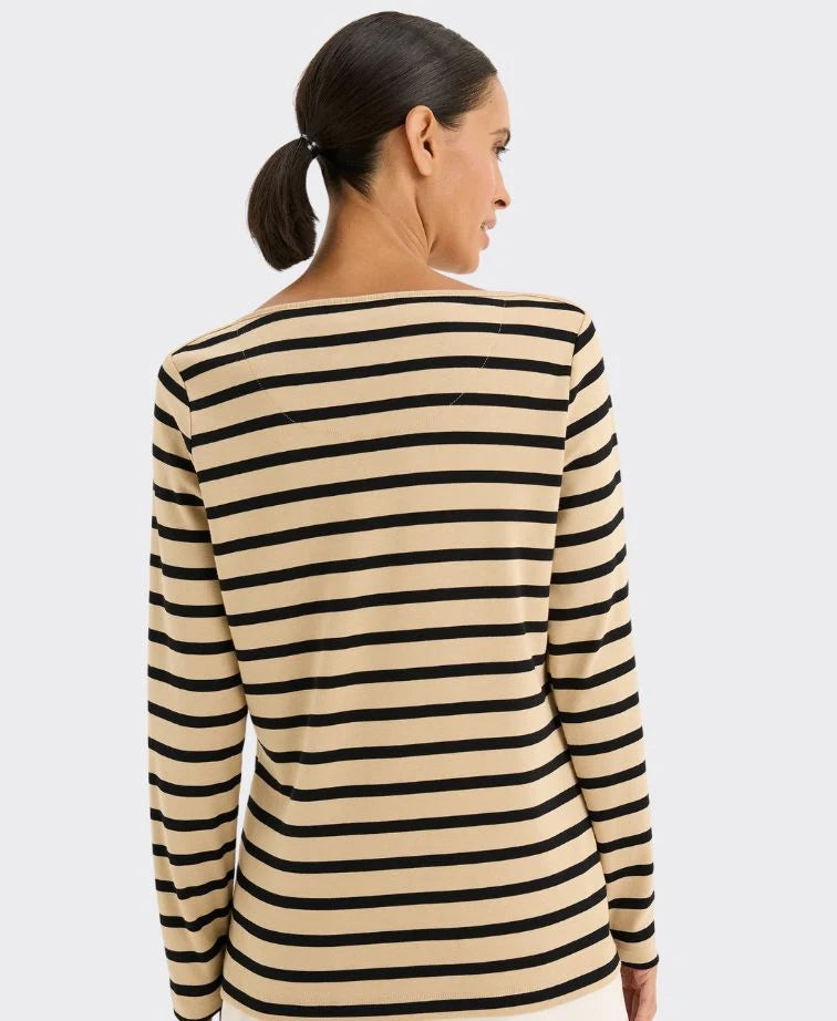 Yarra Trail Boardwalk Tee | Camel/Black