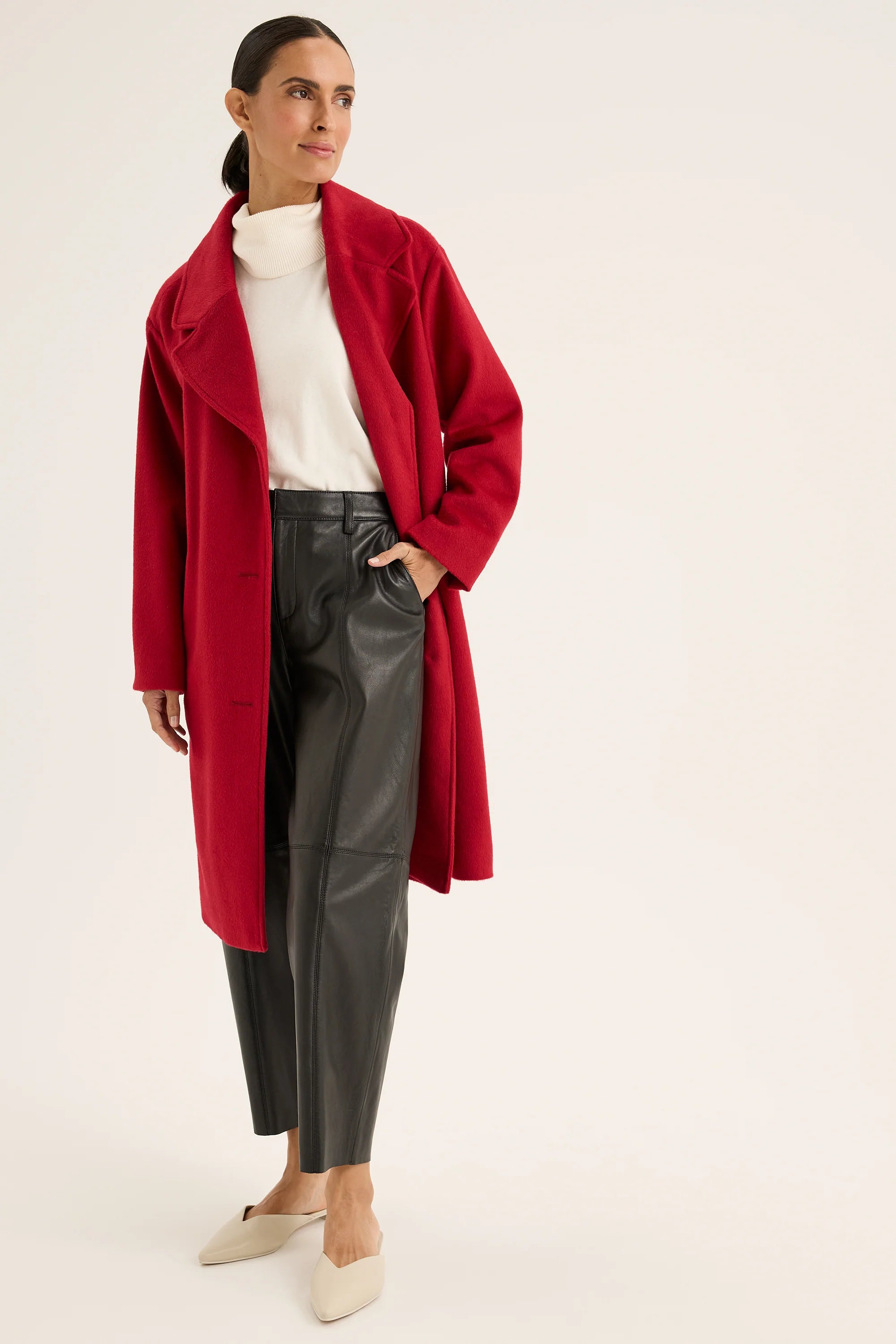 Yarra Trail Ember Coat | Scarlet
