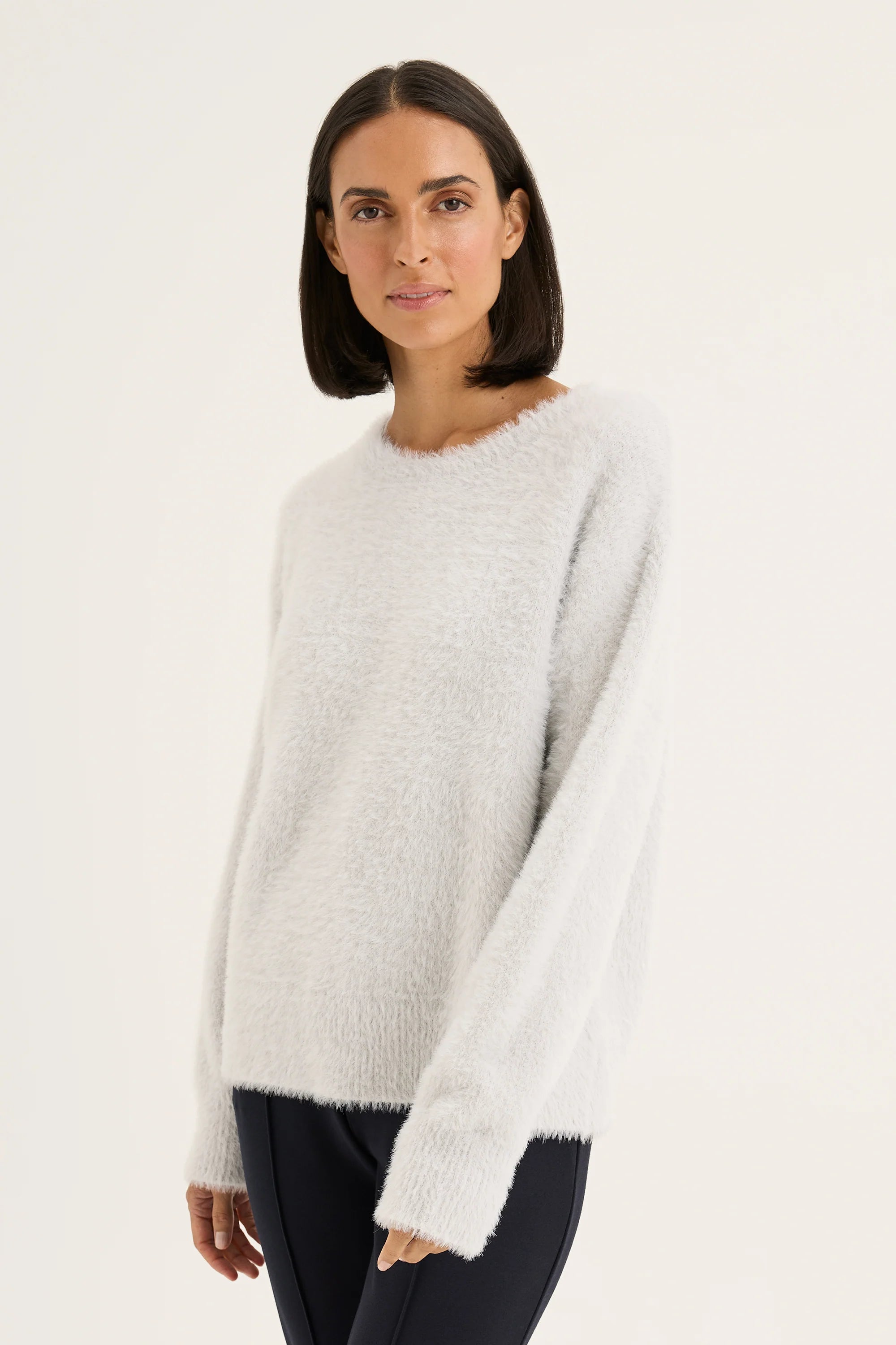 Yarra Trail Feather Knit | Silver