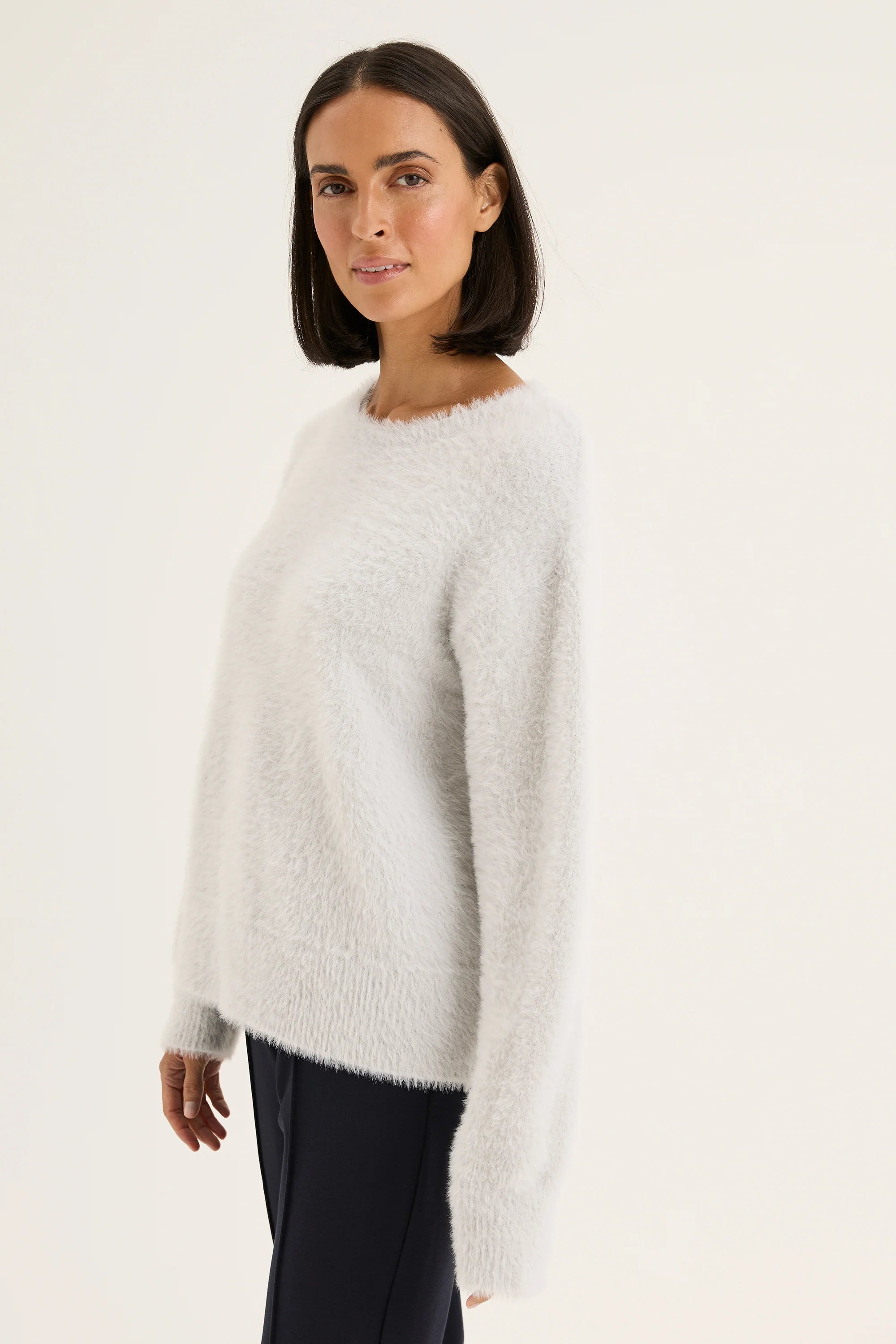 Yarra Trail Feather Knit | Silver