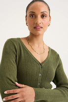 Yarra Trail Mica Cardi | Khaki