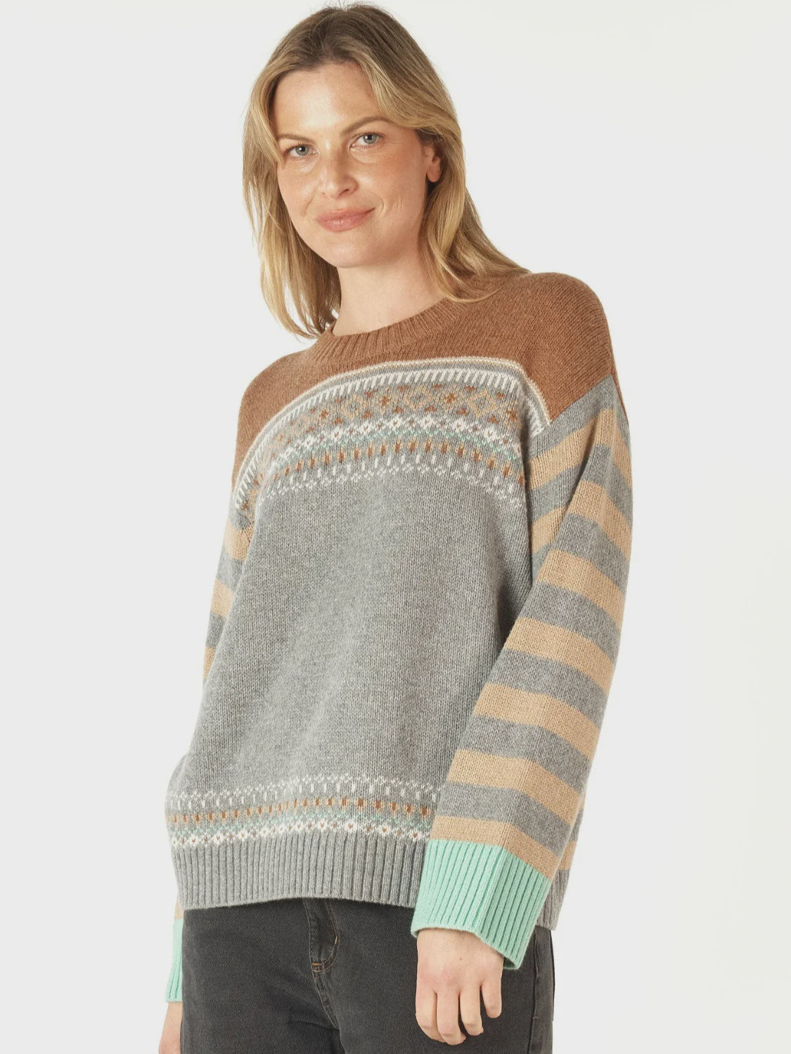 Zaket & Plover Fairisle Jumper | Goose