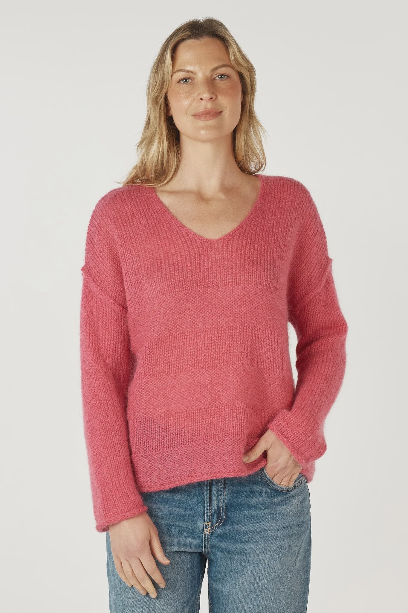 Zaket & Plover Mohair V | Rouge