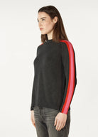 Zaket & Plover Contrast Funnel Neck | Charcoal