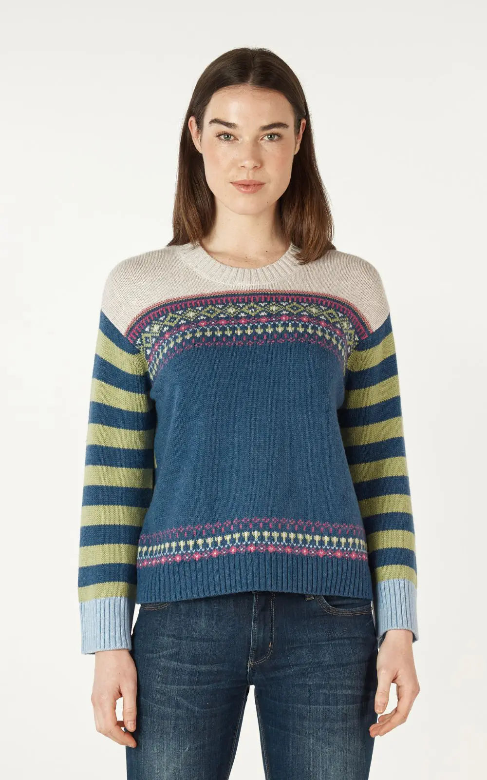 Zaket & Plover Fairisle Jumper | Denim