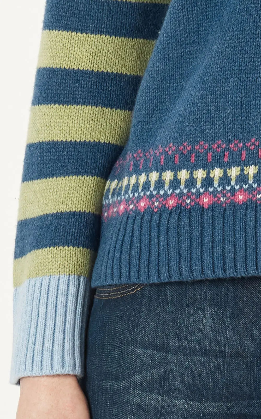 Zaket & Plover Fairisle Jumper | Denim