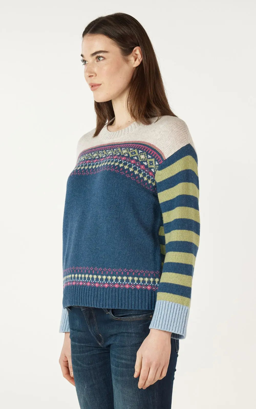Zaket & Plover Fairisle Jumper | Denim
