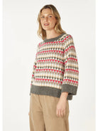 Zaket & Plover Mohair Fairisle Jumper | Charcoal