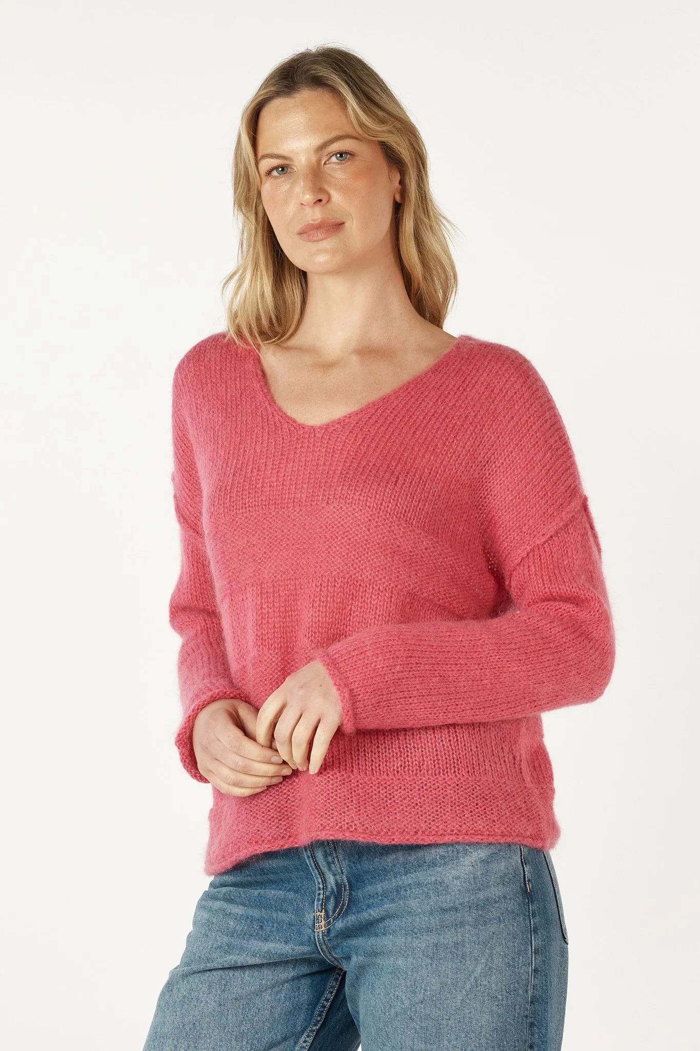 Zaket & Plover Mohair V | Rouge