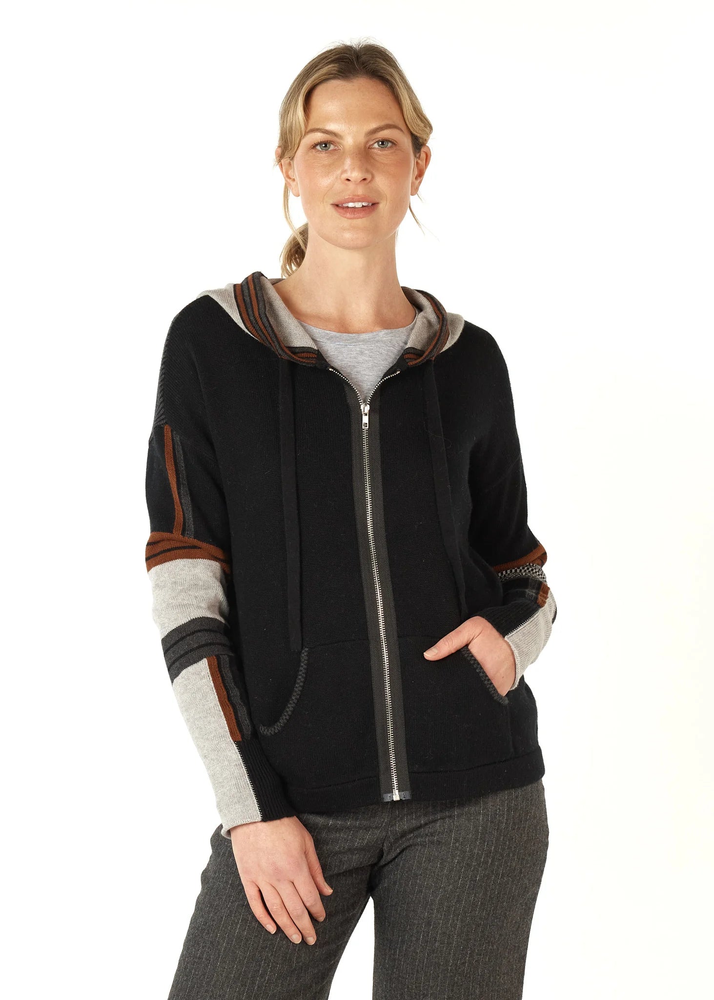 Zaket & Plover Multi Media Hoodie | Black