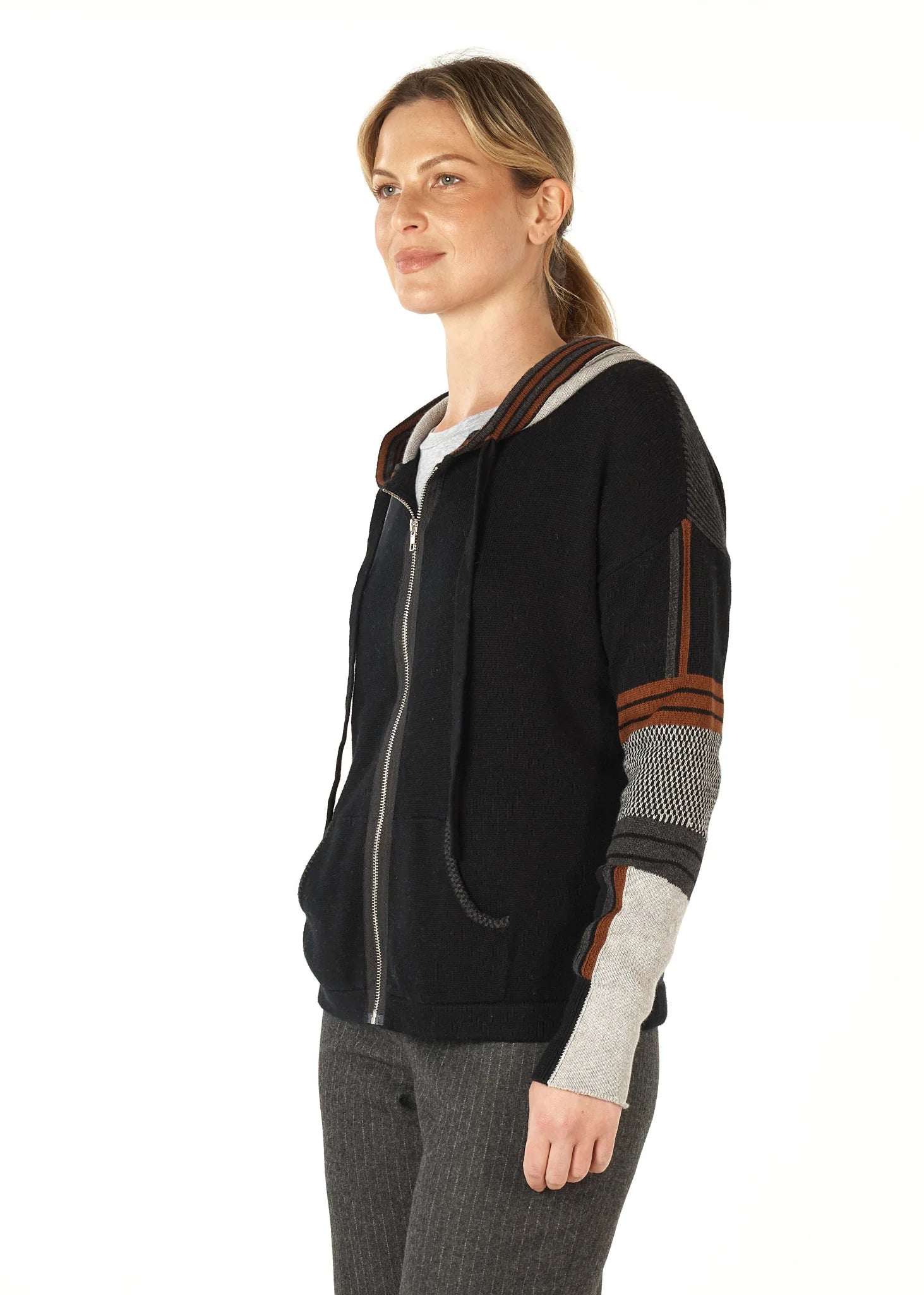 Zaket & Plover Multi Media Hoodie | Black