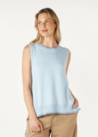 Zaket & Plover Essential Two Tone Vest | Sky