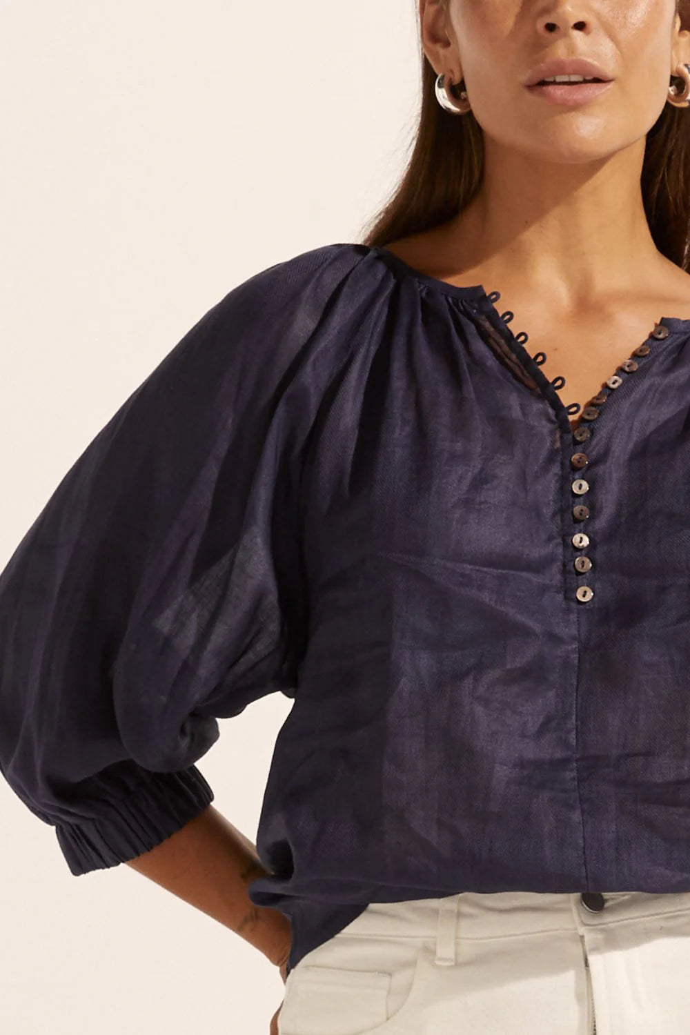 Zoe Kratzmann Imbue Top | Indigo