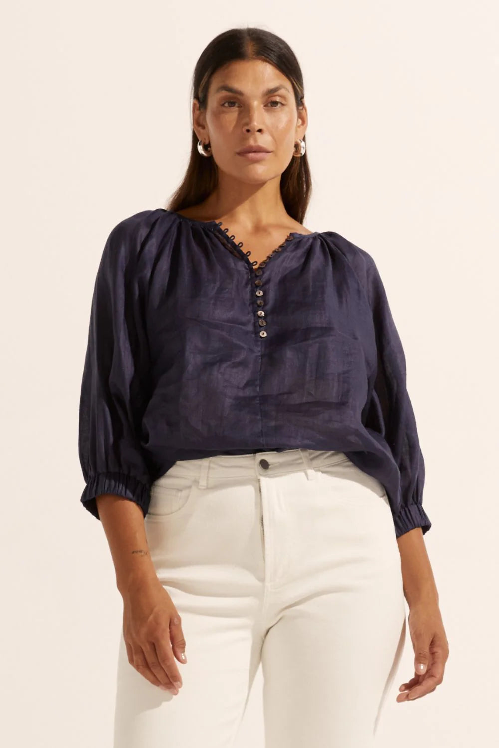 Zoe Kratzmann Imbue Top | Indigo
