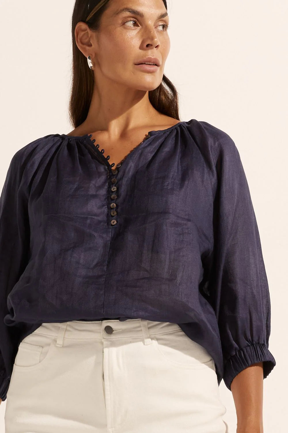 Zoe Kratzmann Imbue Top | Indigo